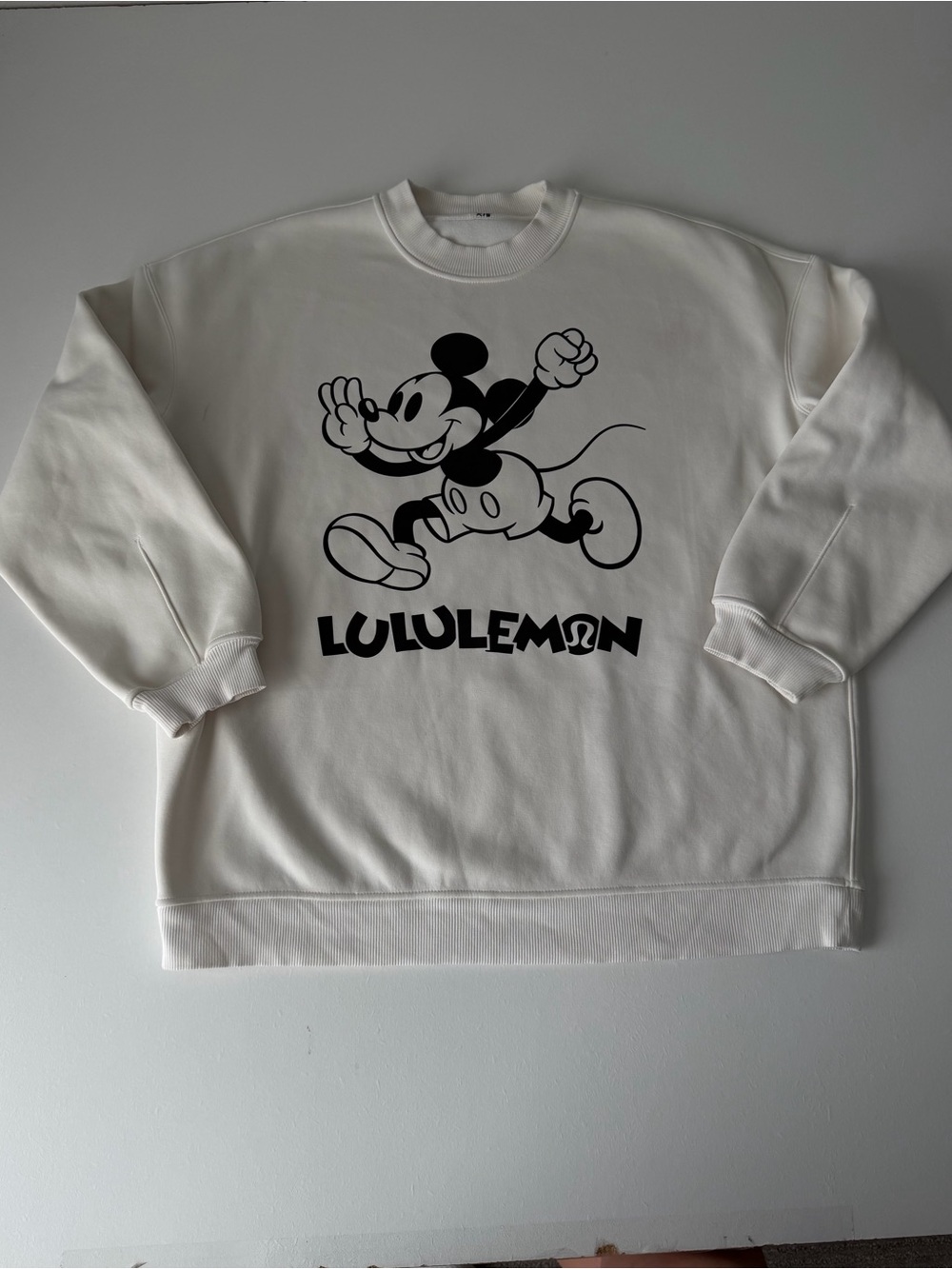 Disney Lululemon Collab White Crewneck